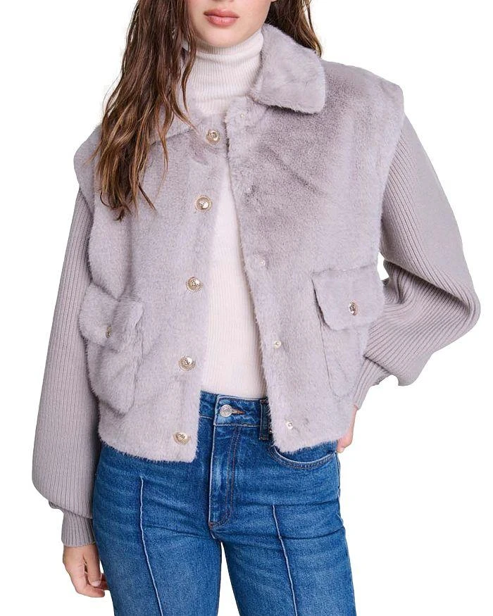 Maje 'Belia' Faux Fur Jacket - Women's 34 main image 1