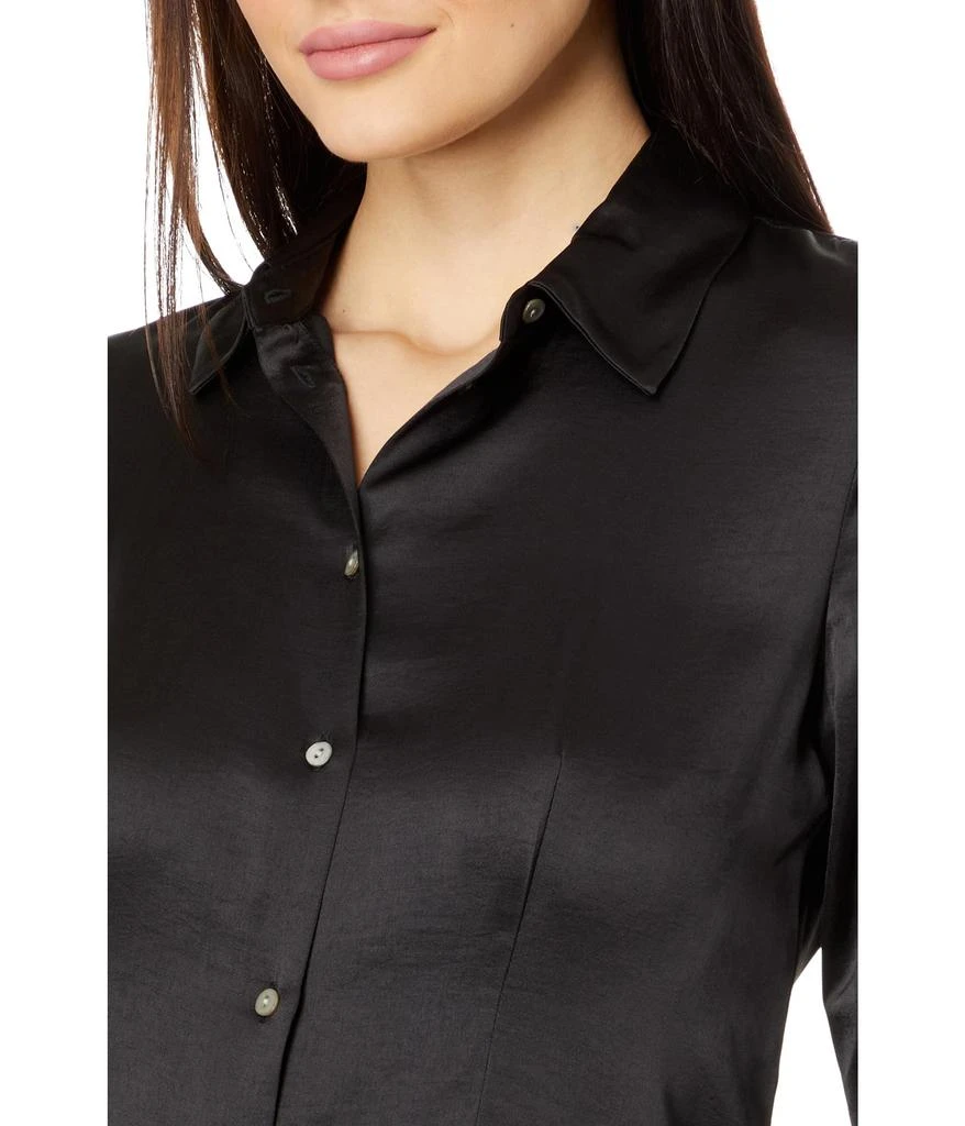 Madewell Darted Button-Up Shirt in Satin 3