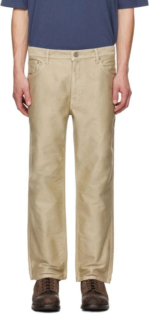 VisVim Beige Fluxus 10 Moleskin Jeans 1
