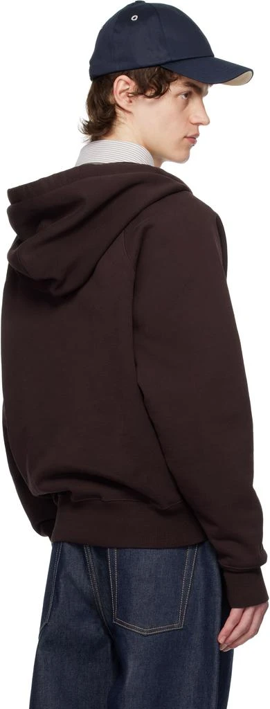 AMI Burgundy Ami de Coeur Hoodie 3