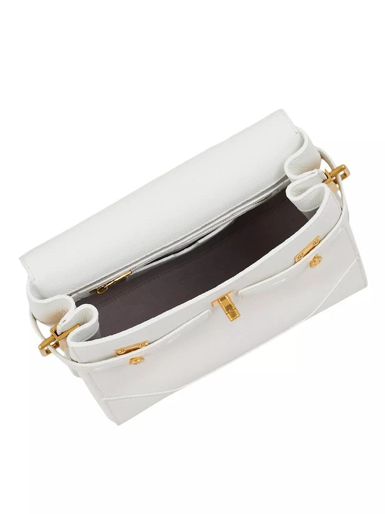 Balmain B Buzz 23 Grained Leather Top Handle Bag 4