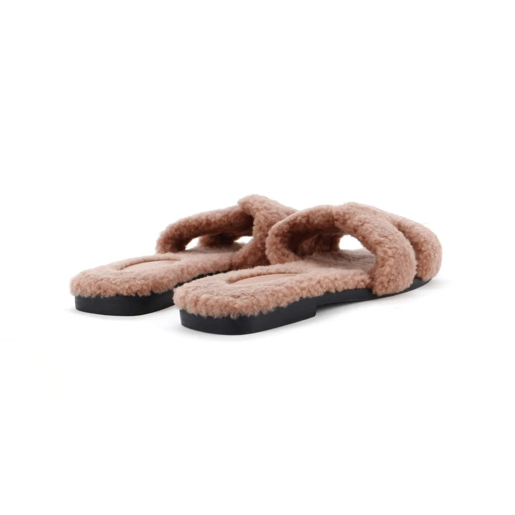 Hermes Women's Oran Sandals Shearling 3
