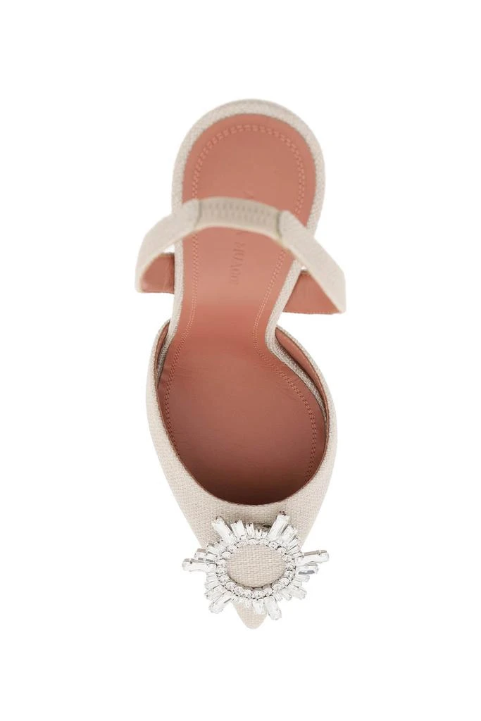 Amina Muaddi canvas begum slingback pumps 2