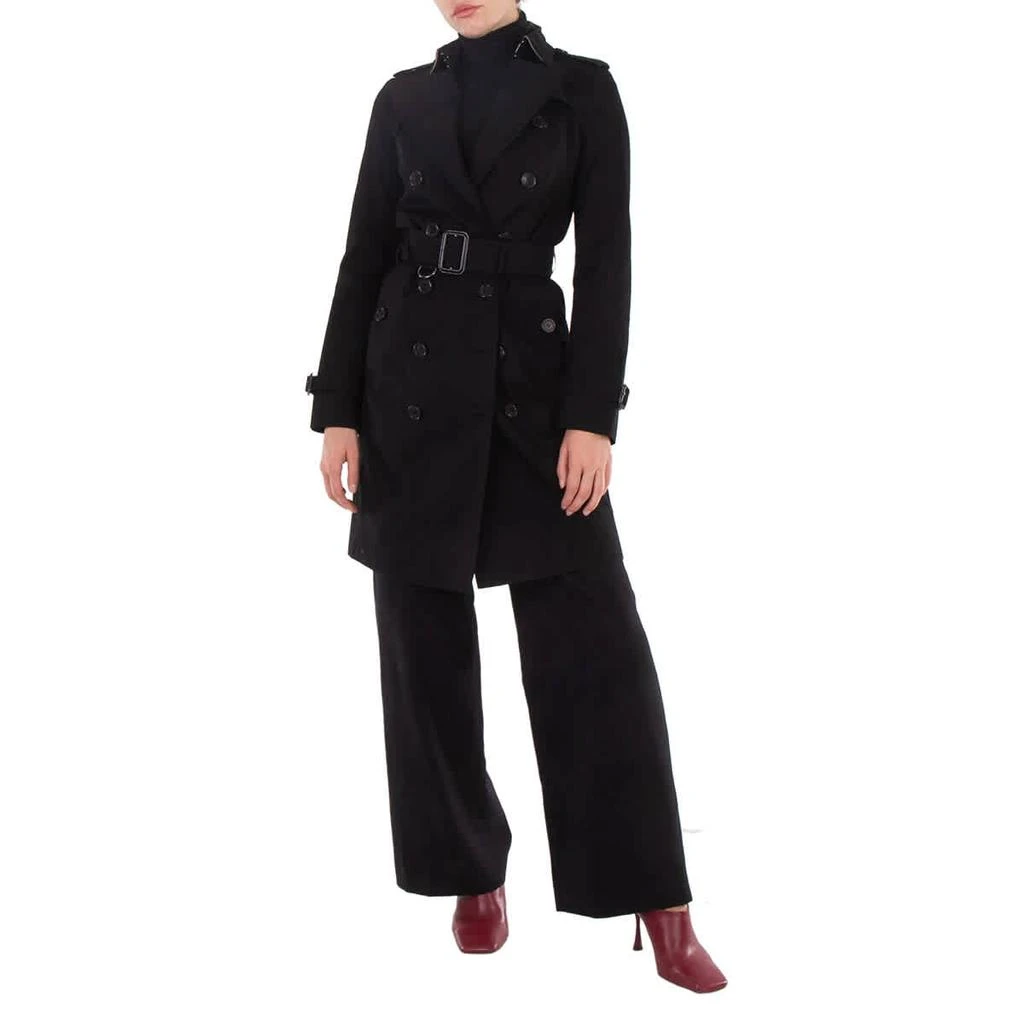 Burberry Black Sandringham Long Double-breasted Trench Coat 1