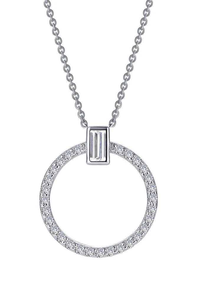 Lafonn Simulated Diamond Open Circle Pendant Necklace