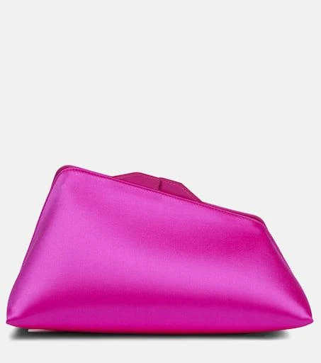 The Attico 8.30 PM silk-blend clutch 1
