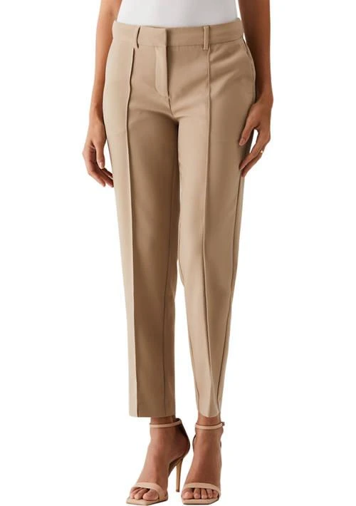 ELLA Rafaella Rafaella Womens Straight Leg Pintuck Pants 1