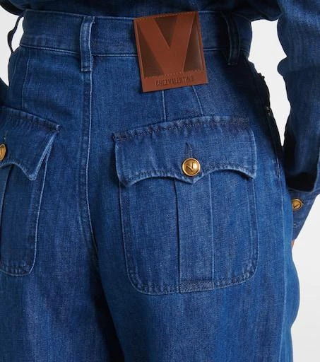 Valentino High-rise wide-leg jeans 5