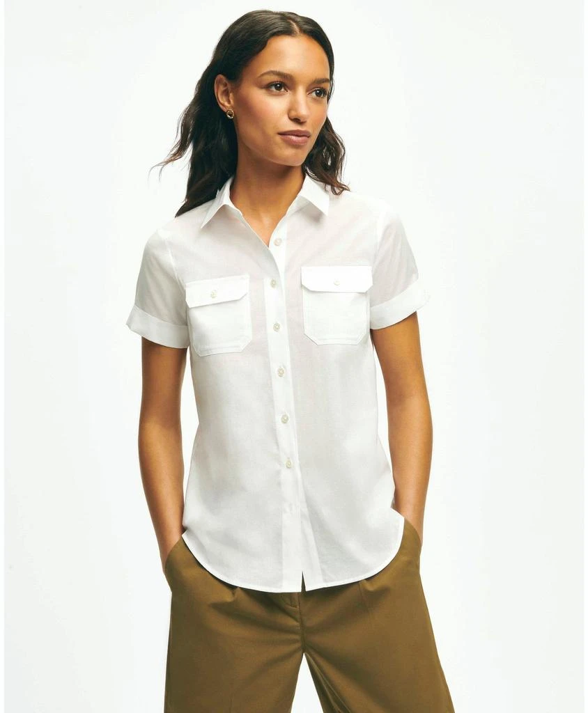 Brooks Brothers Classic Utility Shirt In Cotton 1