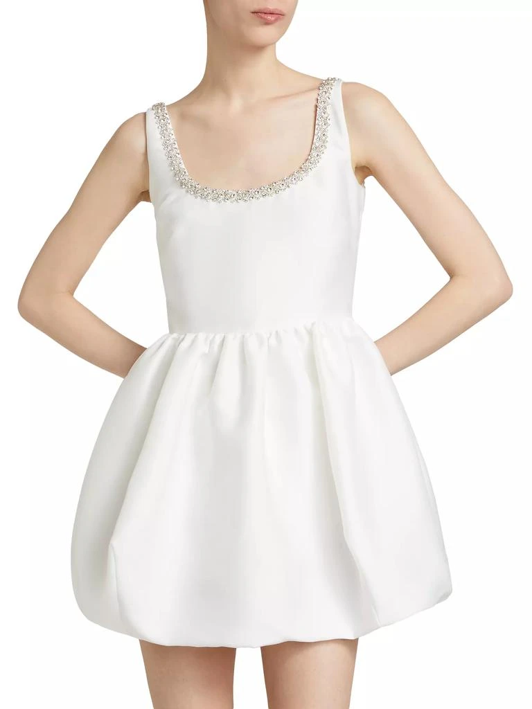 Self-Portrait Taffeta Embellished Minidress 3