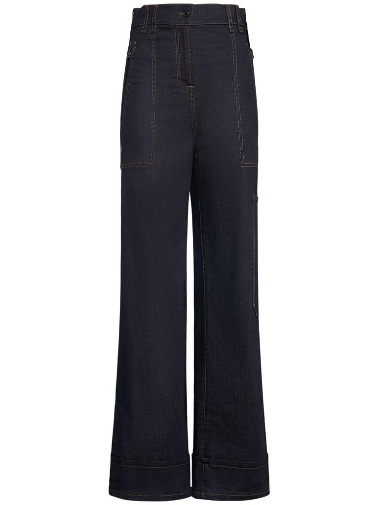 TOM FORD Denim High Waist Wide Jeans