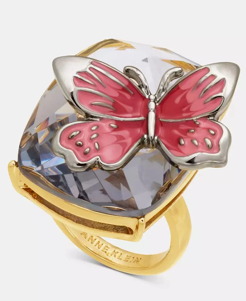 Anne Klein Stone Butterfly Statement Ring