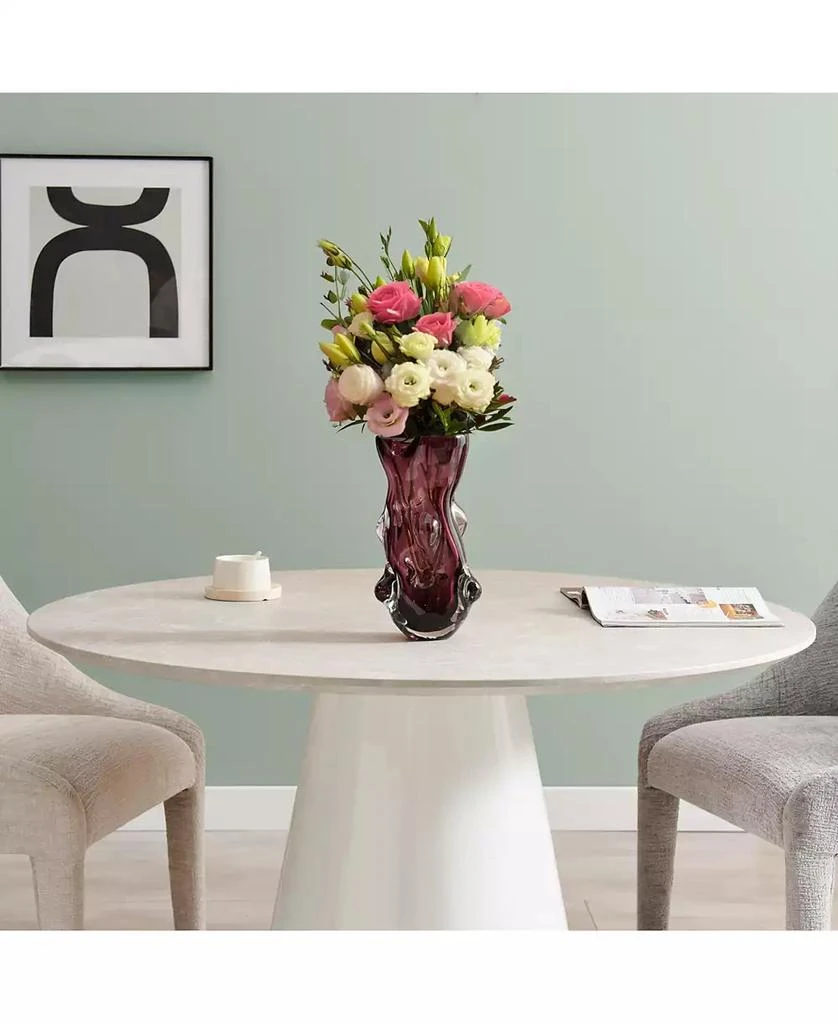 Danya B Sylvan Nodular Glass Grape Purple Tabletop Vase 4