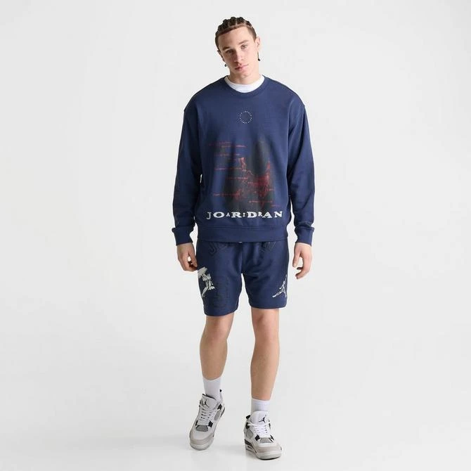 Jordan Men's Jordan Essentials Flight Club Graphic Loopback Fleece Crewneck Sweatshirt 2
