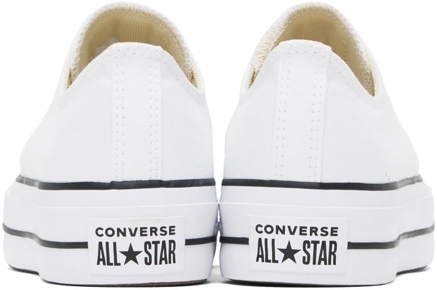 Converse White Chuck Taylor All Star Lift Low Top Sneakers