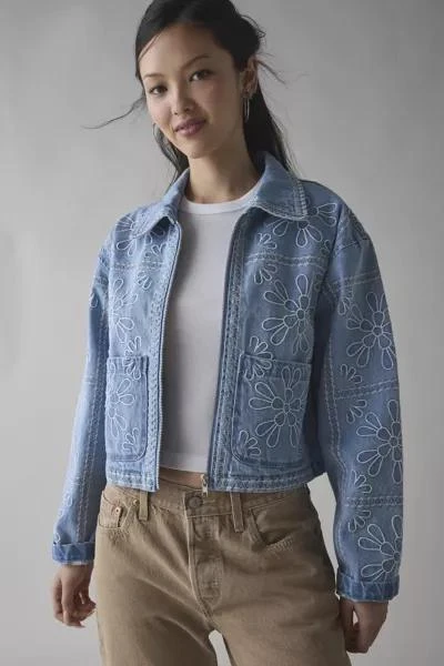 Kimchi Blue Kimchi Blue Mary Floral Embroidered Denim Jacket 2
