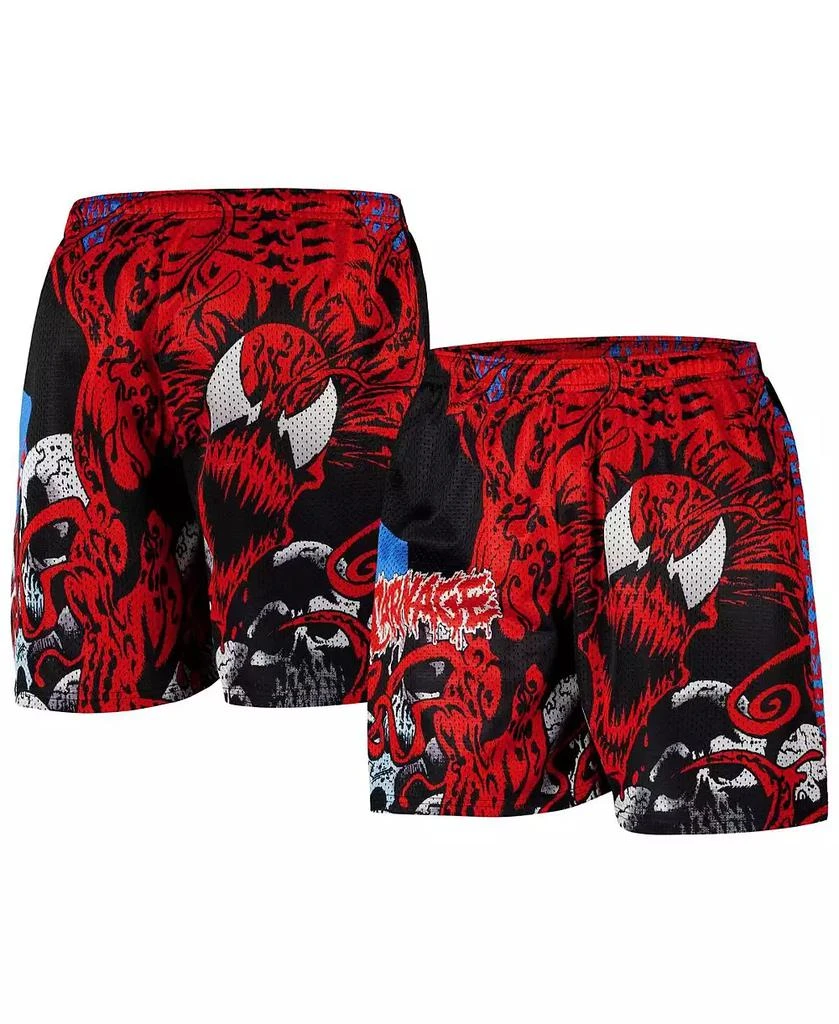 Chalk Line Men's Red/Black Venom Carnage Mind Bomb 1996 Retro Shorts 1