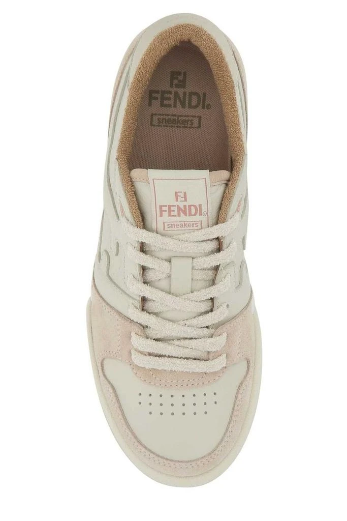 Fendi Fendi Round Toe Lace-Up Sneakers 3
