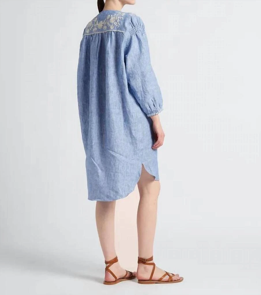 Louise Misha Nilou Dress In Blue Stripes 4