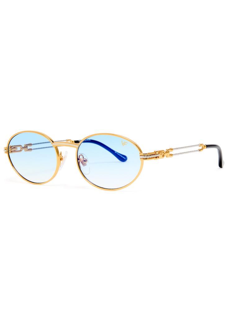 Vintage Frames Company Pac Double Rope Edition oval sunglasses