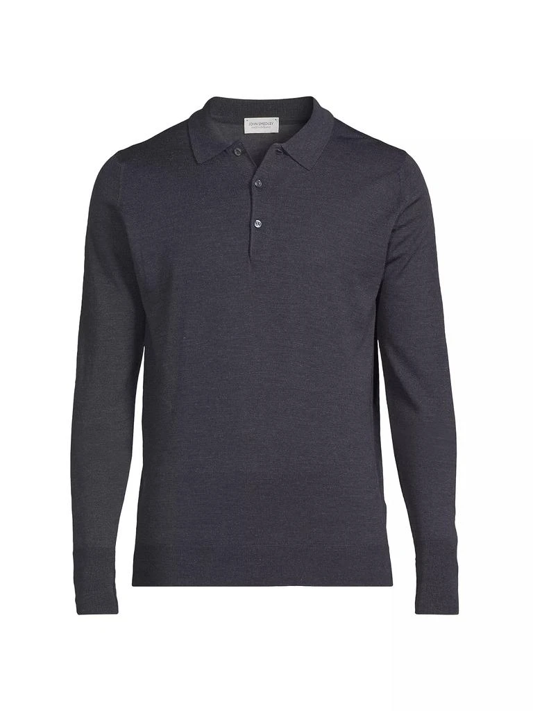 John Smedley Cotswold Merino Wool Polo Shirt 1