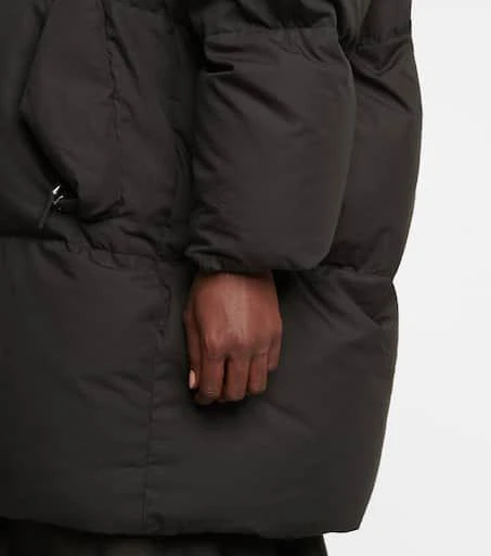 Prada Funnel-neck down and cotton coat 5