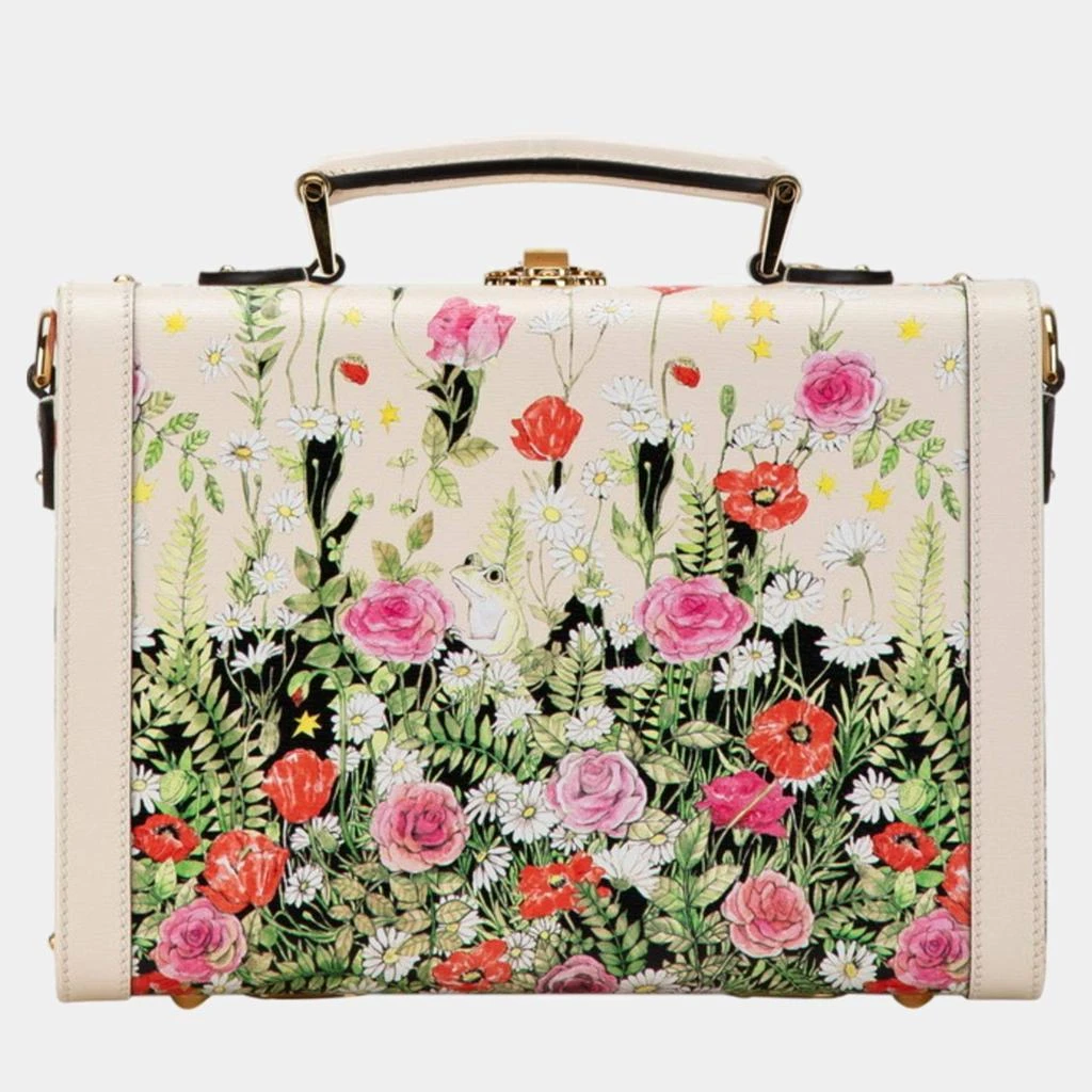 Gucci Gucci Ivory Multicolor Leather Trunk Case 3