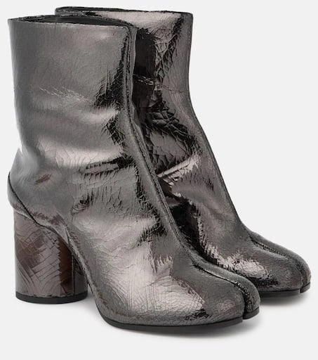 MAISON MARGIELA Tabi mirrored leather ankle boots 1