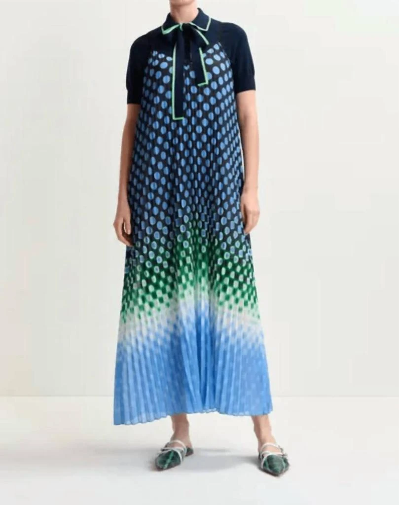 Essentiel Essentiel Antwerp - Hyacinth Pleated Maxi Slip Dress