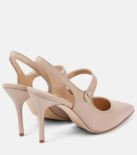 Manolo Blahnik Campari 90 suede slingback pumps 2
