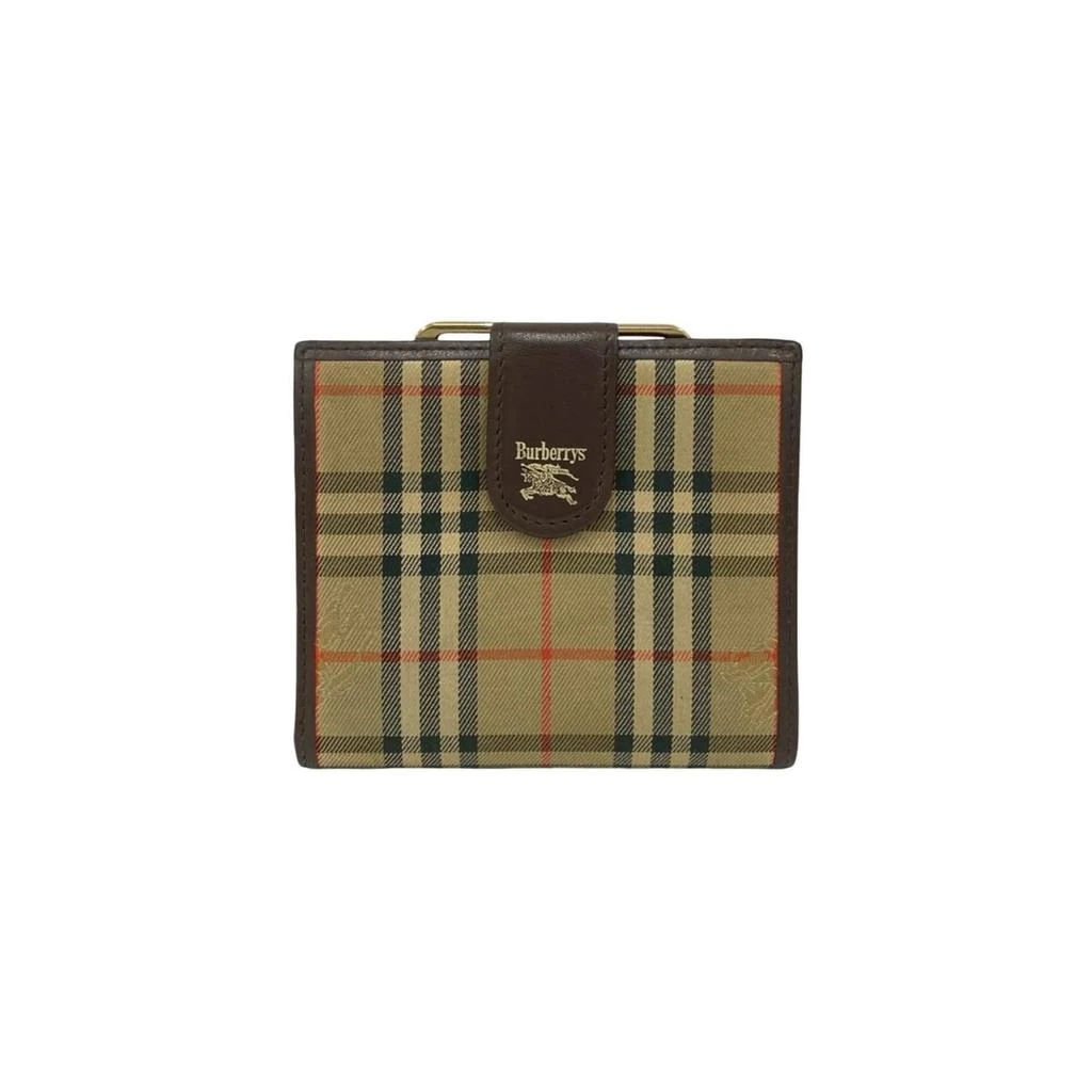 Burberry Leather Canvas Wallet (Bi-Fold) (Pre-Owned)
