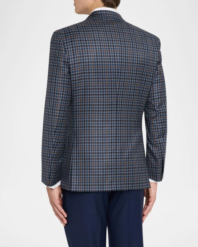 Brioni Men's Multi-Check Wool Single-Breasted Sport Coat 3