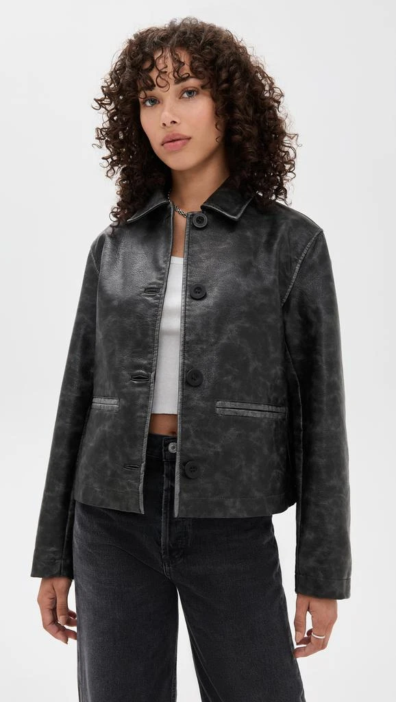 Free People Hera Vegan Leather Jacket 1