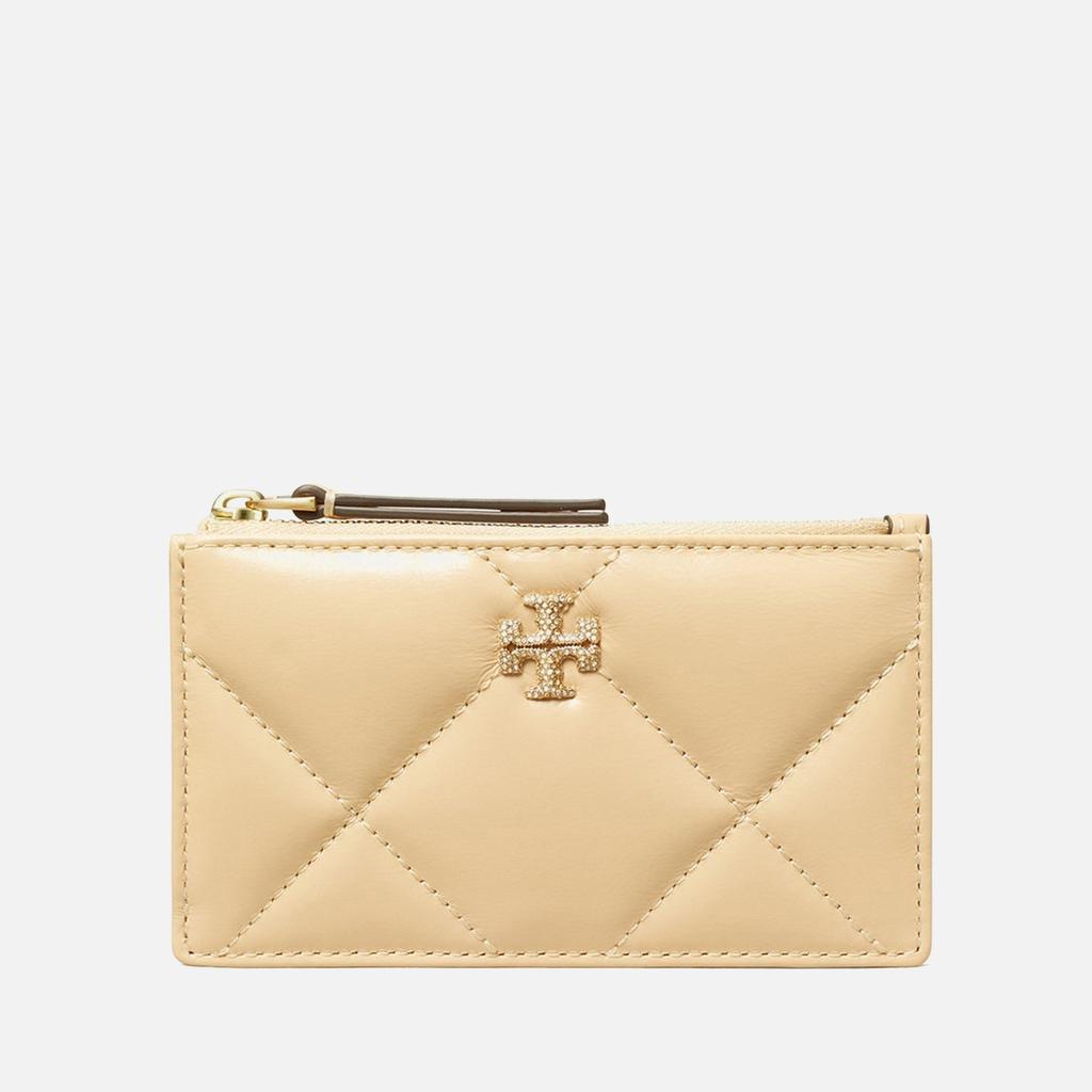 Tory Burch Tory Burch Kira Quilted Pavé Logo Leather Card Case