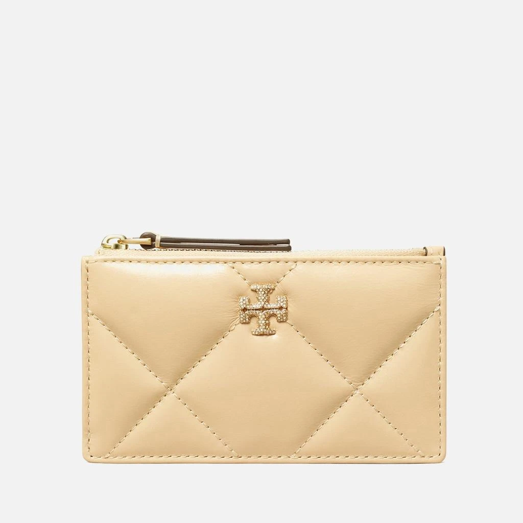 Tory Burch Tory Burch Kira Quilted Pavé Logo Leather Card Case 1