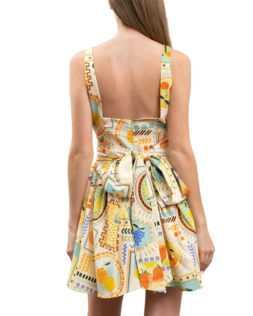 Moon River Printed Corset Poplin Mini Dress 3