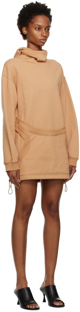 Dion Lee Tan Interlock Mask Hoodie