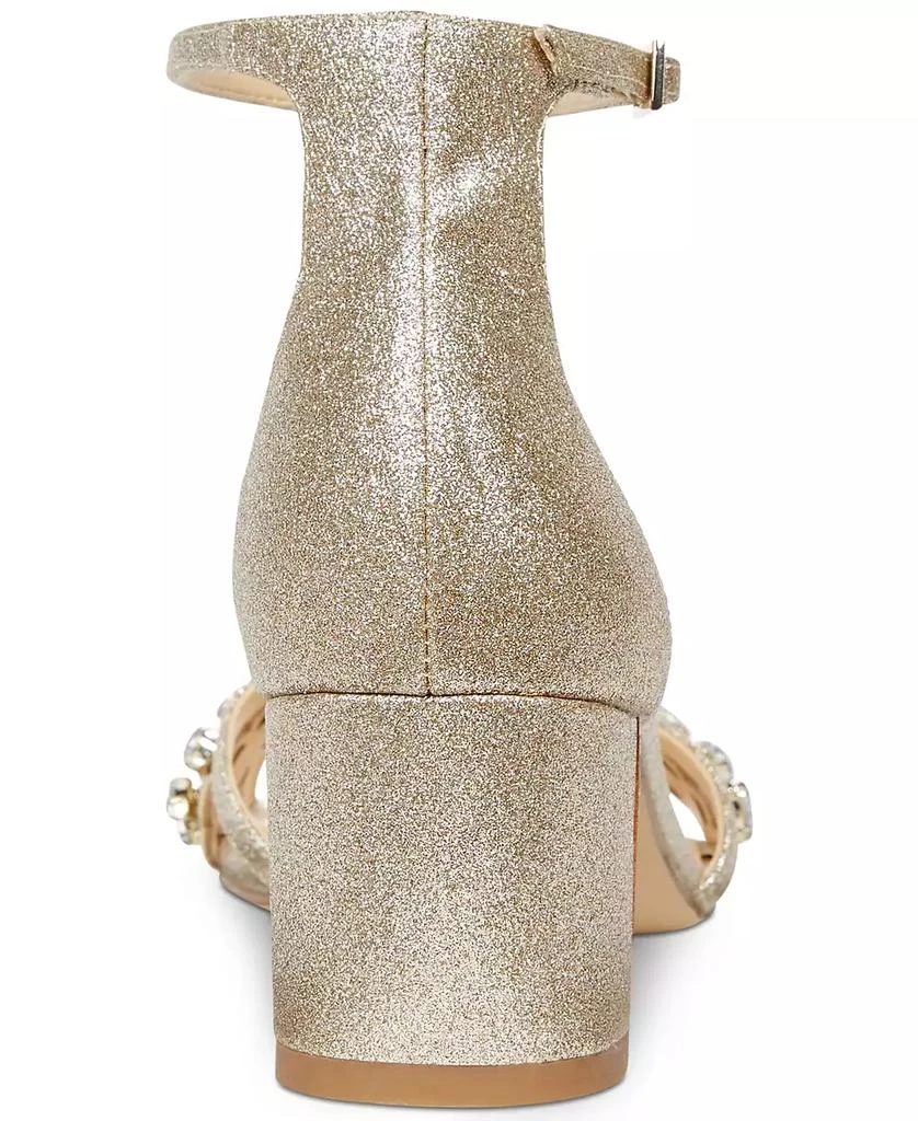 Badgley Mischka Women's Giona Block Heel Evening Sandals 3