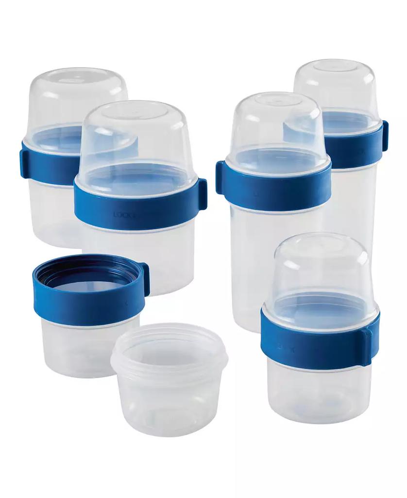 Lock & Lock Easy Essentials Twist Two Way Food Storage Container Set, 12-Piece, Clear