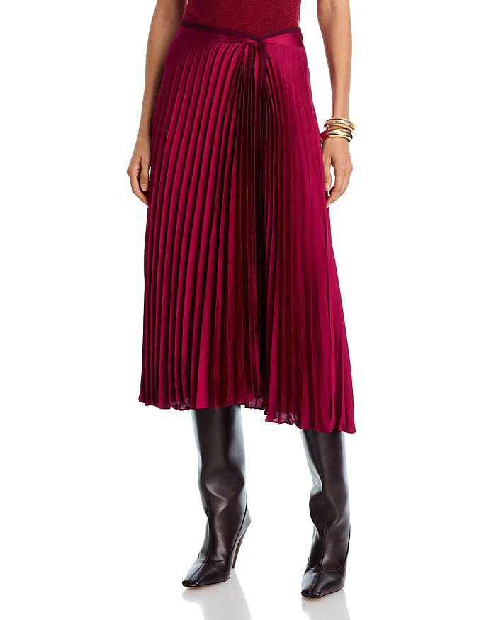 strapless open back dress Queen Style Metallic Fabric Cross Neck Cutout Slit Pleated Maxi Dress –  roschic main image 0