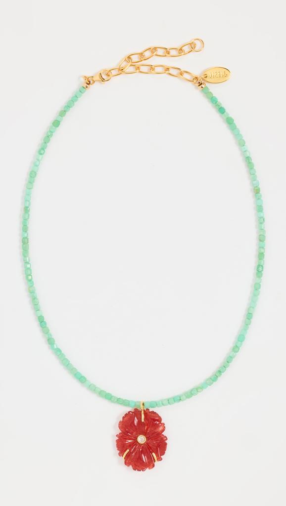 Lizzie Fortunato New Bloom Necklace In Poinsettia