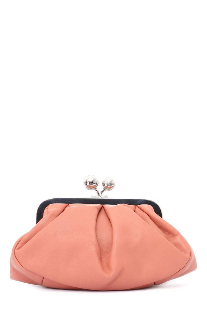 Weekend Max Mara Weekend Max Mara Logo Detailed Chain-Link Cluth Bag