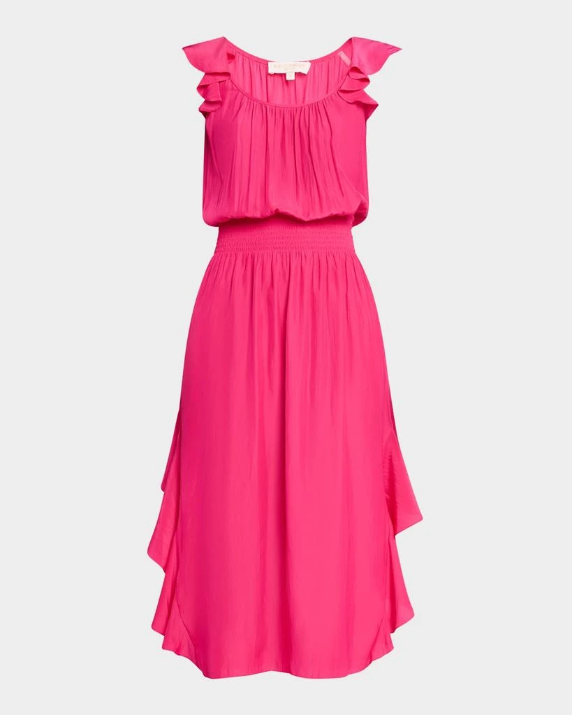 Ramy Brook Clementine Ruffle-Trim Midi Dress 1