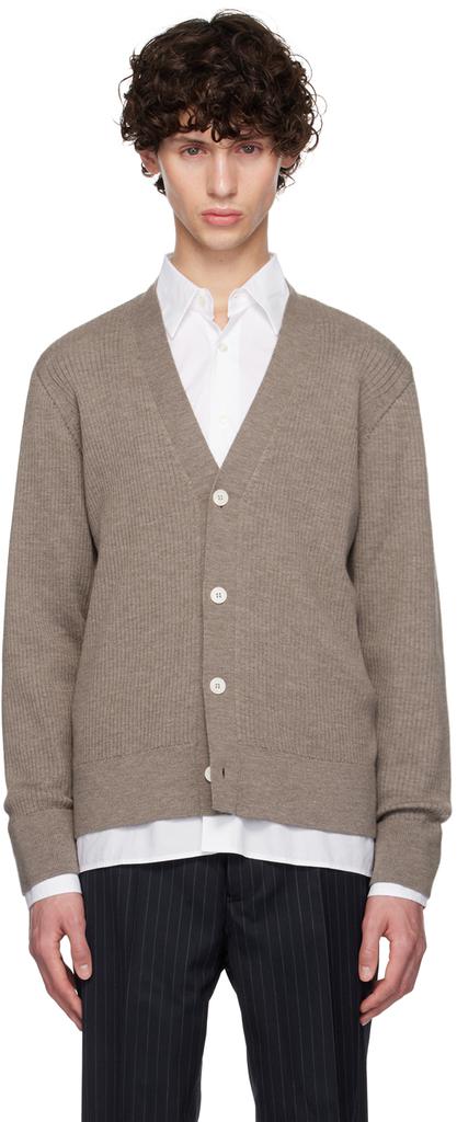 Officine Générale Taupe Miles Cardigan