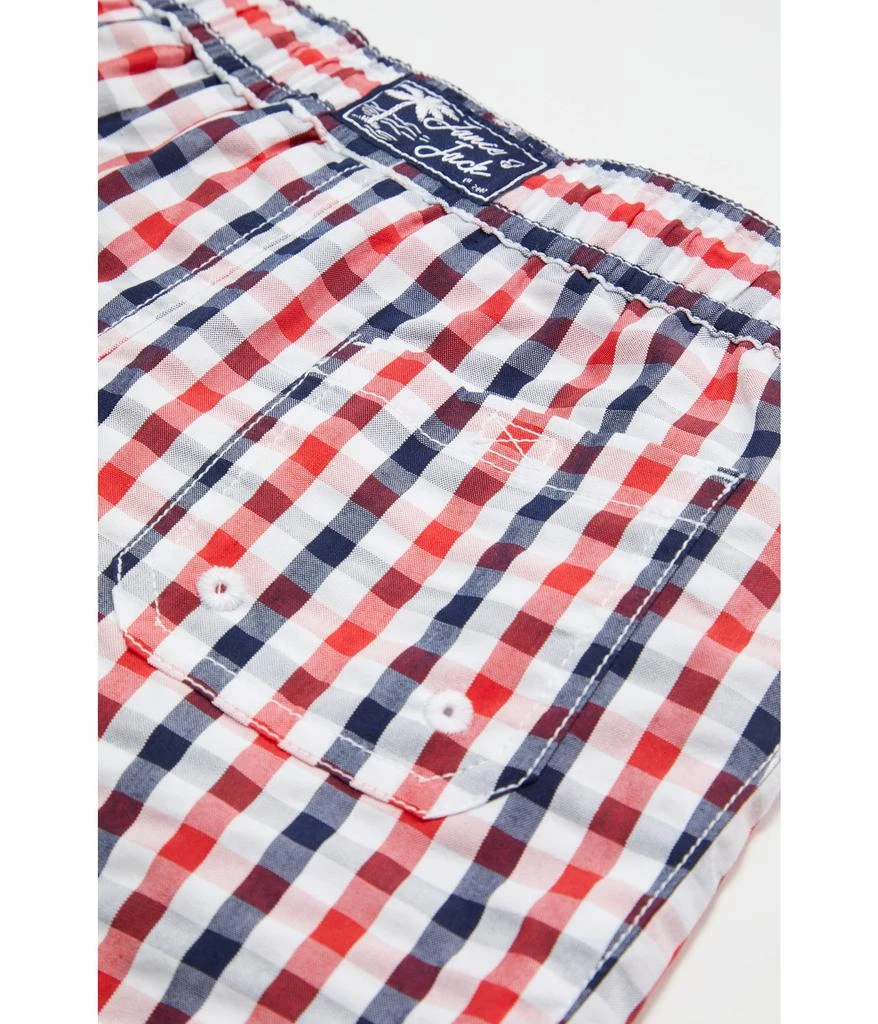 Janie and Jack Gingham Americana Swim Shorts (Toddler/Little Kids/Big Kids) 2