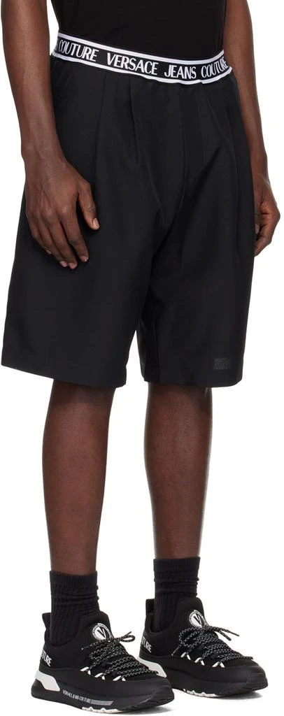 Versace Black Jacquard Shorts 2