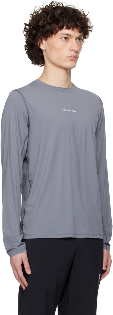 District Vision Gray Ultralight Aloe Long Sleeve T-shirt