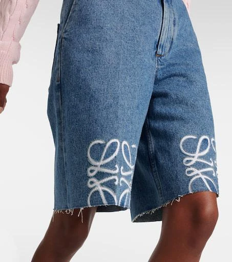 Loewe Anagram denim Bermuda shorts 5