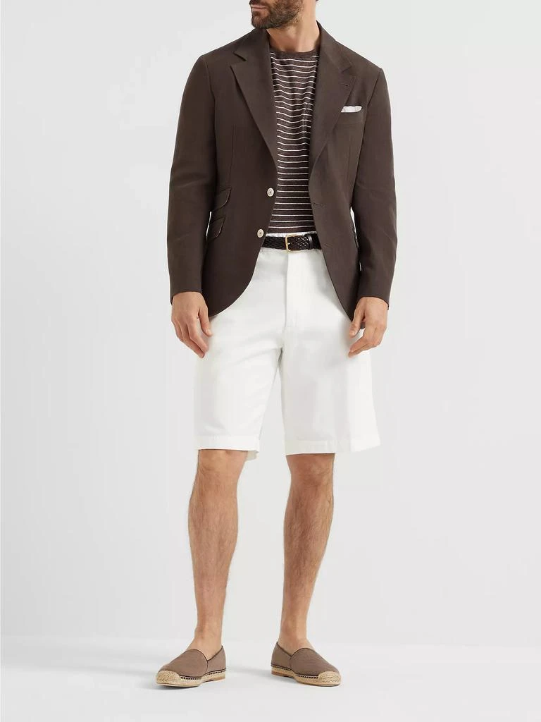 Brunello Cucinelli Twisted Linen Deconstructed Cavallo Blazer 6