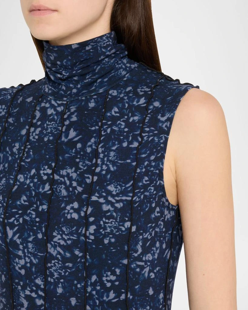 Proenza Schouler Valentina Printed Jersey Turtleneck Maxi Dress 5